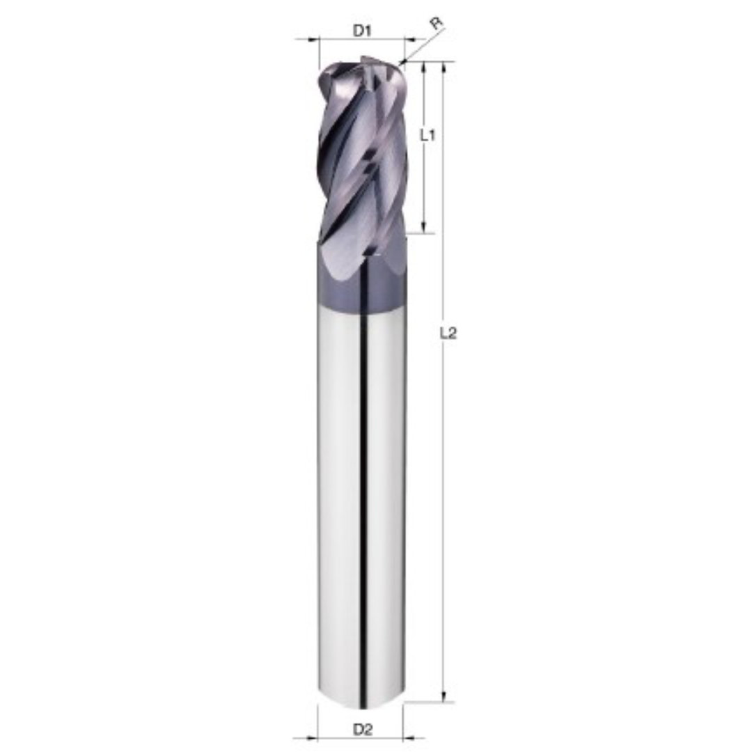 IRB Corner Radius End Mill